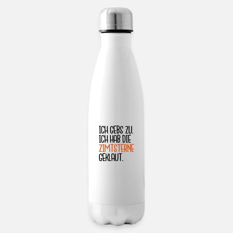 Zimtsterne geklaut - Isolierflasche - Weiß