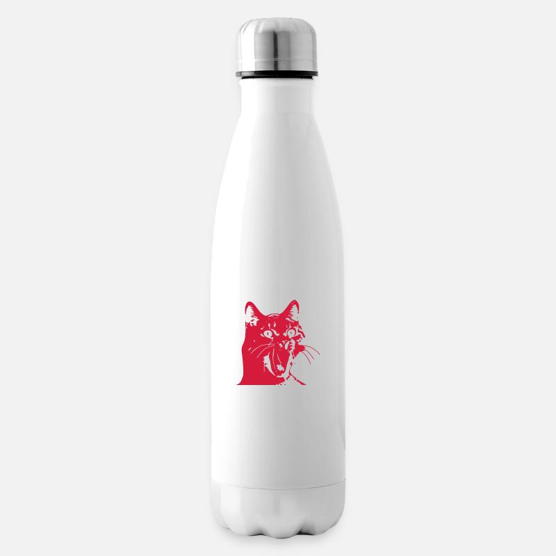 Chat OMG! - Bouteille isotherme - blanc