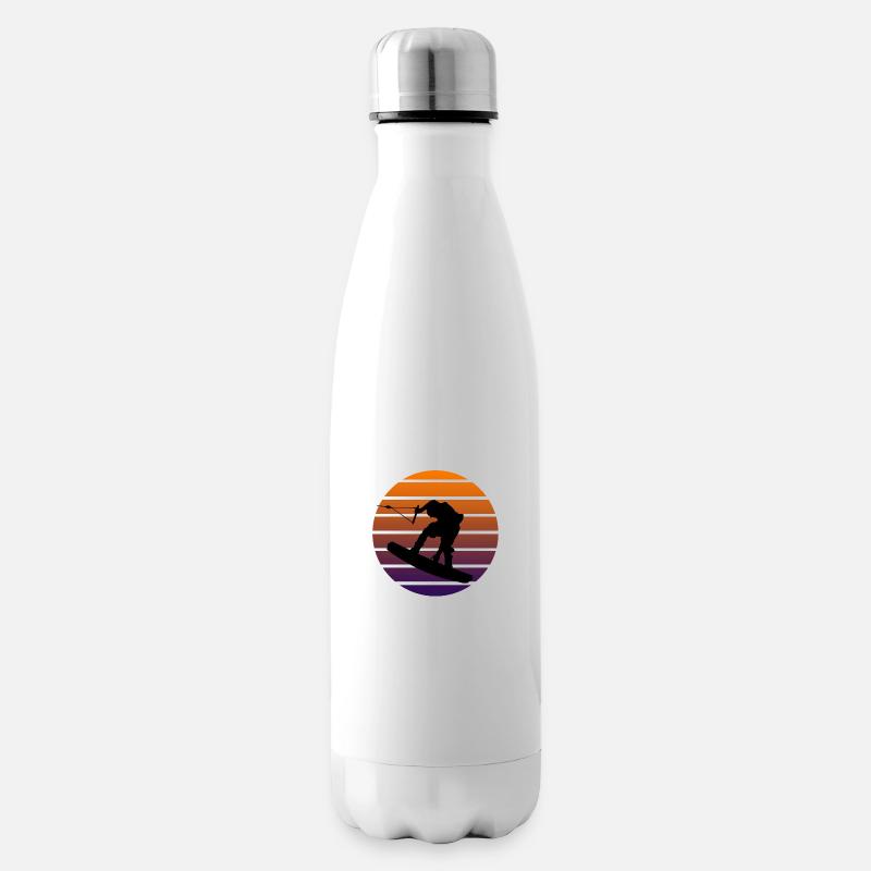 Wakeboard shirt & cadeau Wakeboarder - Bouteille isotherme - blanc