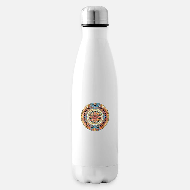 Maya Calender - Isolierflasche - Weiß