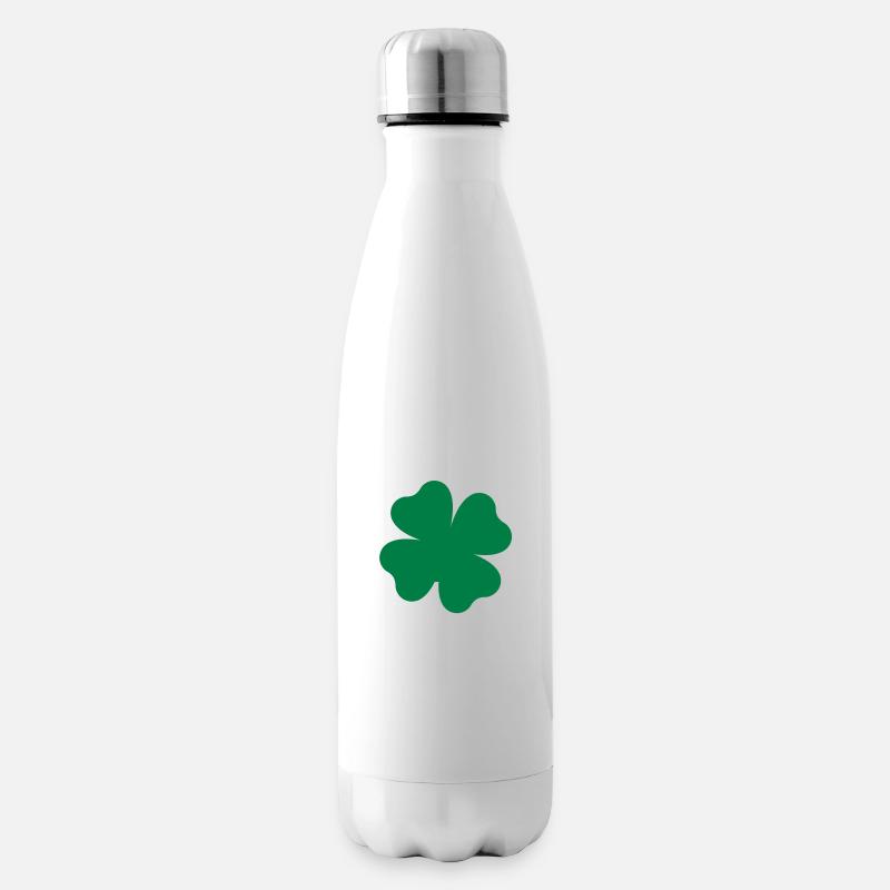 kleeblatt - Isolierflasche - Weiß