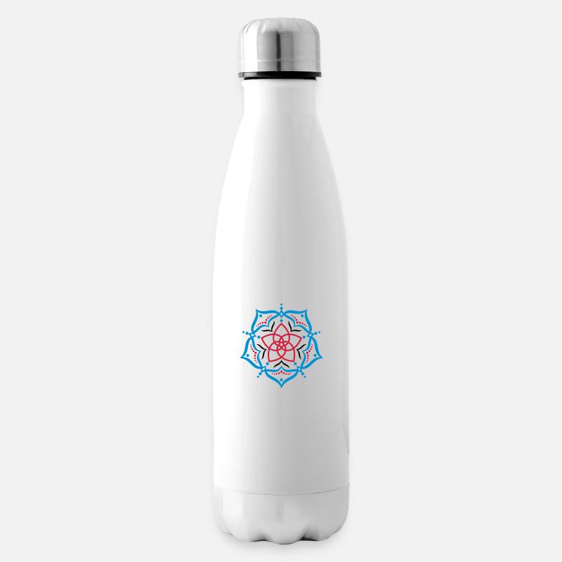 Venusblume Lotus - fineART - Isolierflasche - Weiß