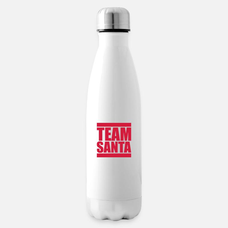 crew team freunde frohe christmas weihnachtsmann n - Isolierflasche - Weiß