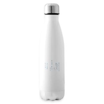 water wet graffiti drops melted cool win - Insulated Water Bottle - white - Right