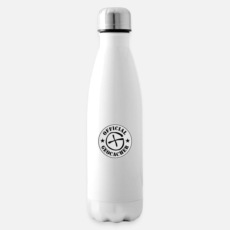 Geocaching - Isolierflasche - Weiß
