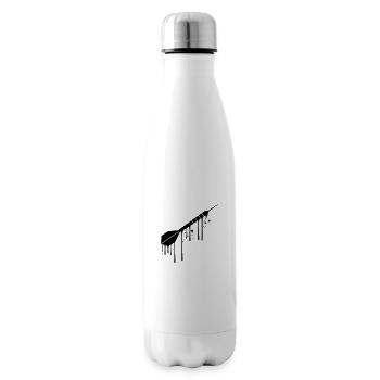drop graffiti spray wet logo cool play darts - Insulated Water Bottle - white - Right