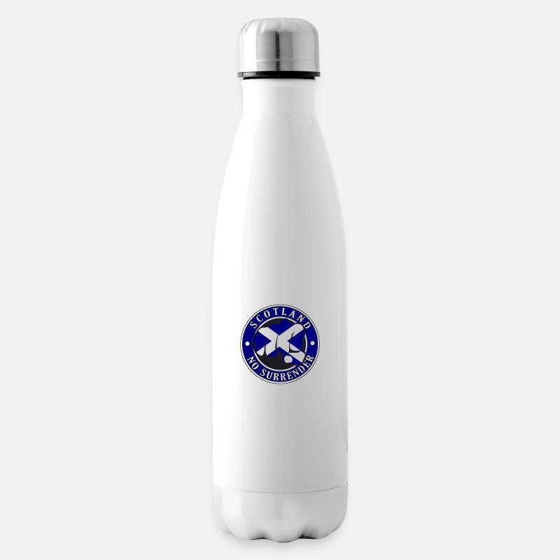Schottland "No Surrender" Fist - Isolierflasche - Weiß