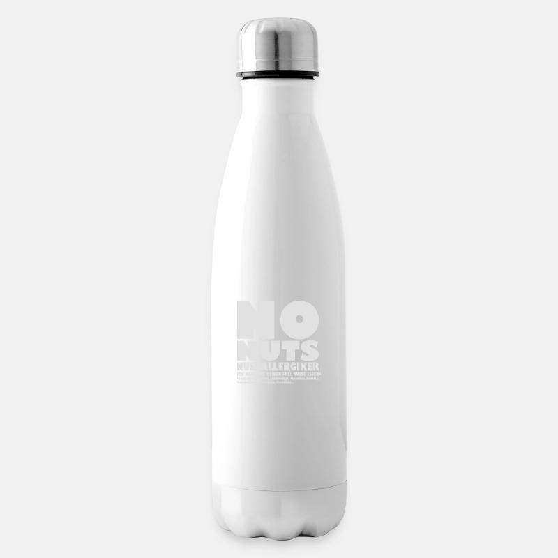 NO NUTS Nussallergiker - Isolierflasche - Weiß