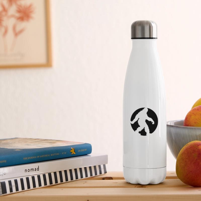 circle round logo going running sideways bigfoo Insulated Water Bottle