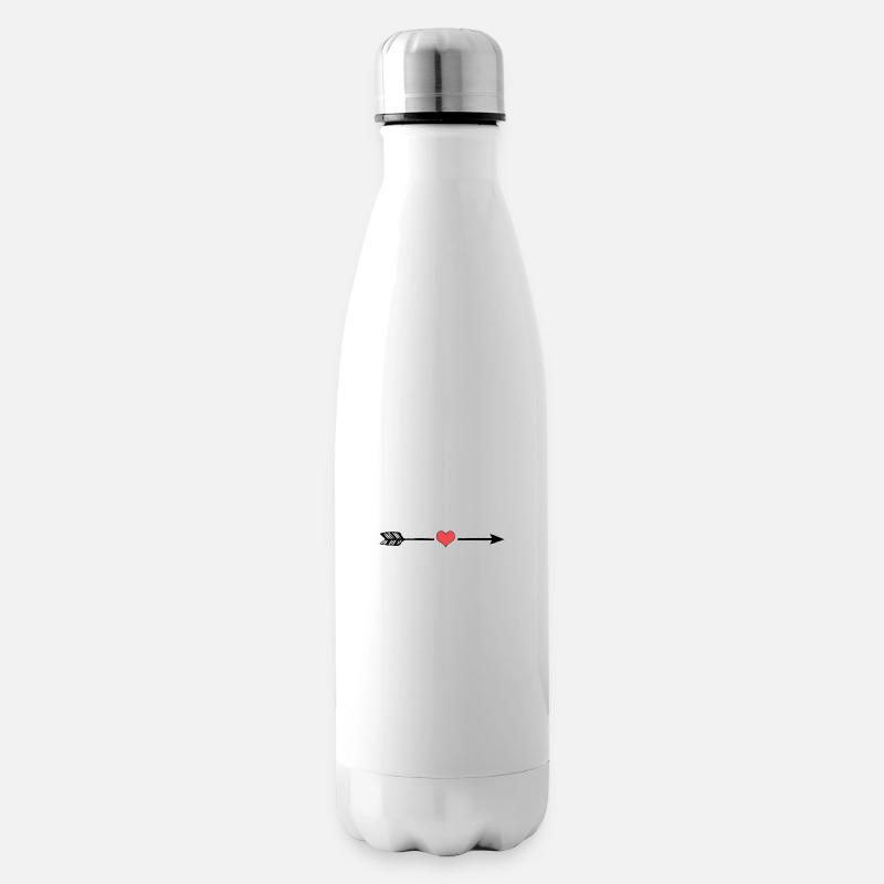 Amorpfeil - Isolierflasche - Weiß