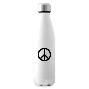 Peace Frieden - Isolierflasche - Weiß - Rechts