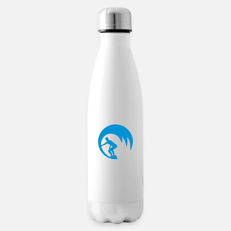 Wellenreiter - Isolierflasche - Weiß