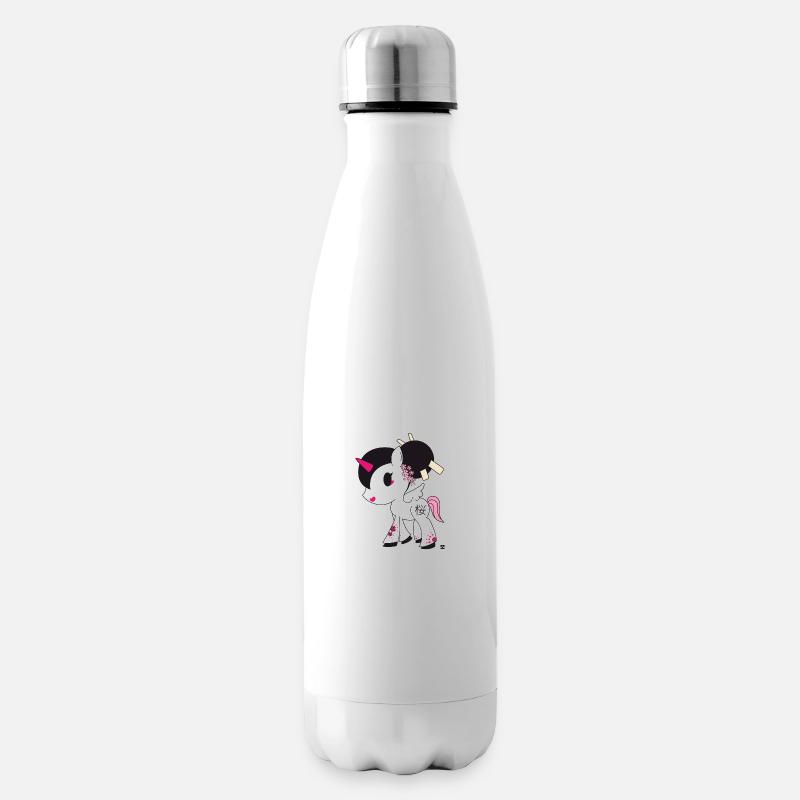 Unicorn - Licorne : Sakura - Isolierflasche - Weiß