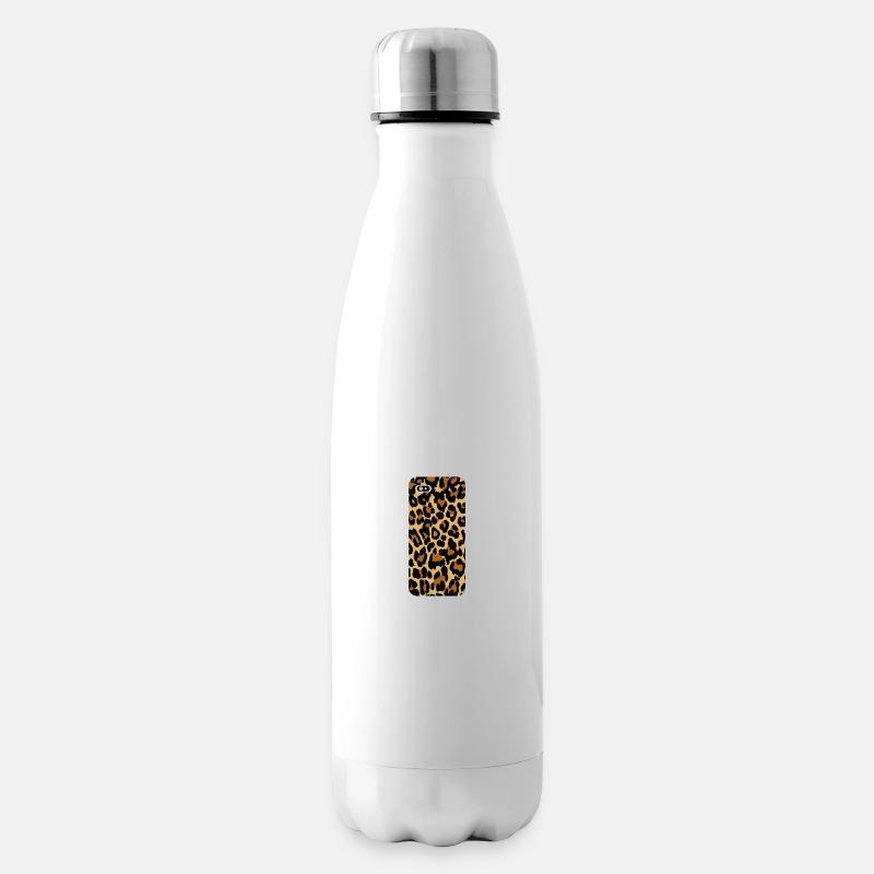 Leopard - Isolierflasche - Weiß