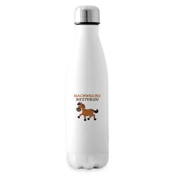 nachwuchs reiterin Baby Kind Geschenk - Isolierflasche - Weiß - Rechts