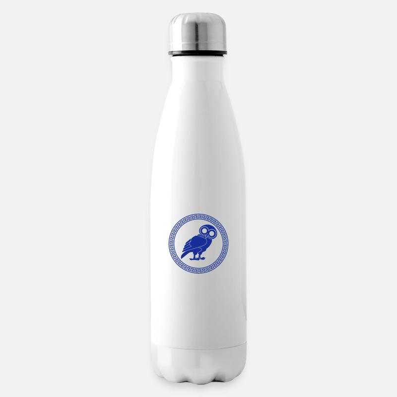 Eule - Isolierflasche - Weiß