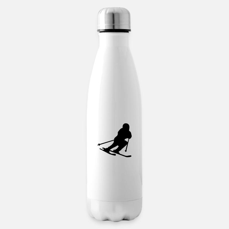 Ski - Isolierflasche - Weiß