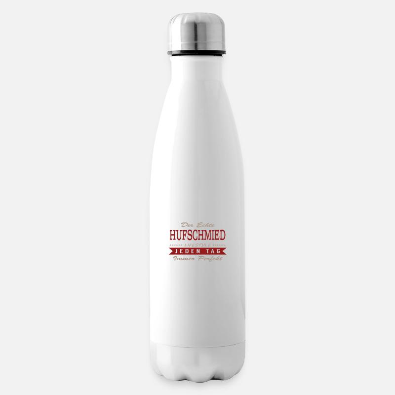 Der echte Hufschmied - Isolierflasche - Weiß