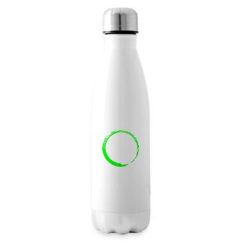 Circle shape circle icon shape new green - Insulated Water Bottle - white - Right
