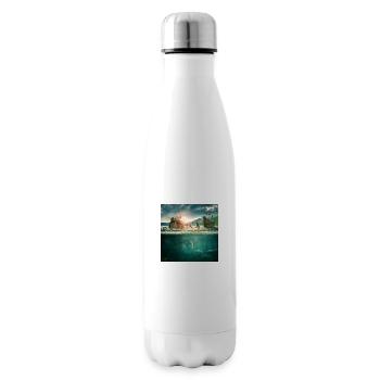 Underwater world of imagination - Insulated Water Bottle - white - Right
