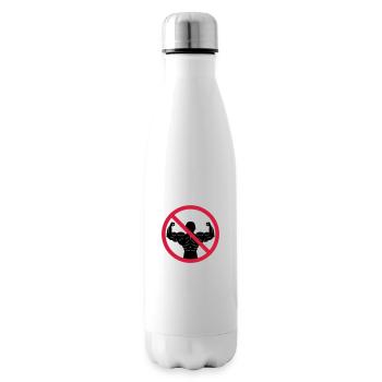 Keine Bodybuilder Verboten - Isolierflasche - Weiß - Rechts