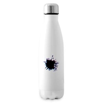 Des taches blob 3D - Bouteille isotherme - blanc - Droite