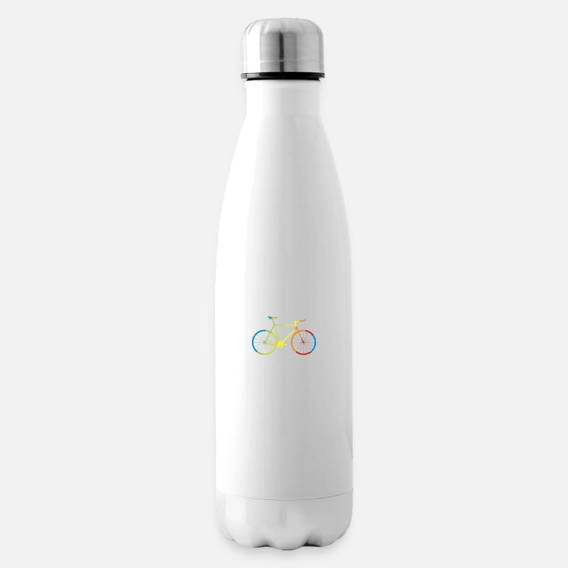 Ich liebe Radfahren - Isolierflasche - Weiß