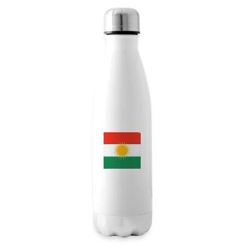 Kurdistan Masque visage idée cadeau - Bouteille isotherme - blanc - Droite