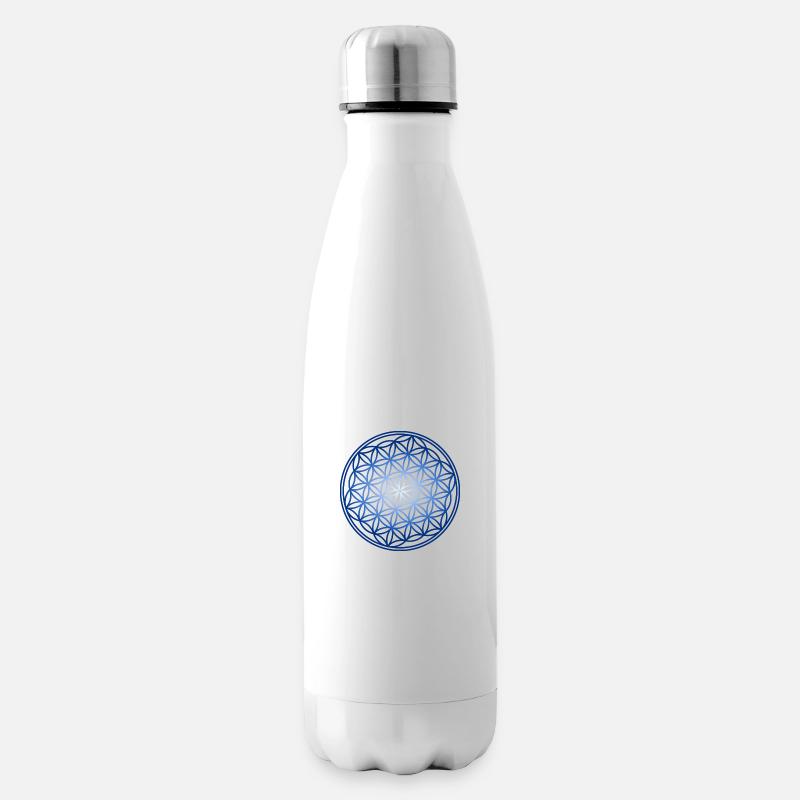 Blume des Lebens - Isolierflasche - Weiß