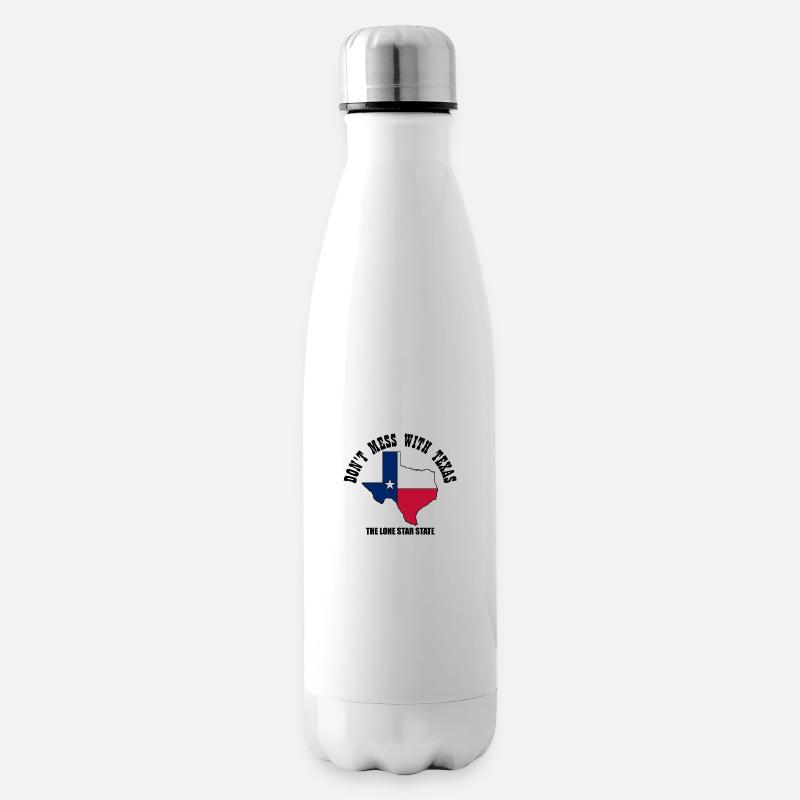 Don't mess with Texas - Isolierflasche - Weiß