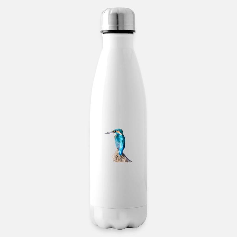 eisvogel 01 - Isolierflasche - Weiß