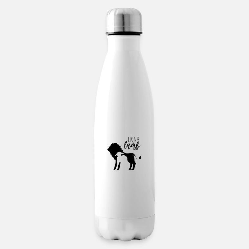 lion and the lamb – kompaktes Design - Isolierflasche - Weiß
