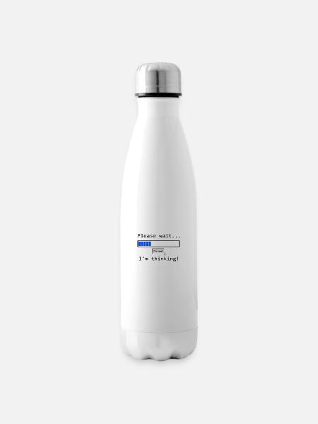 Witziger Spruch - Isolierflasche - Weiß