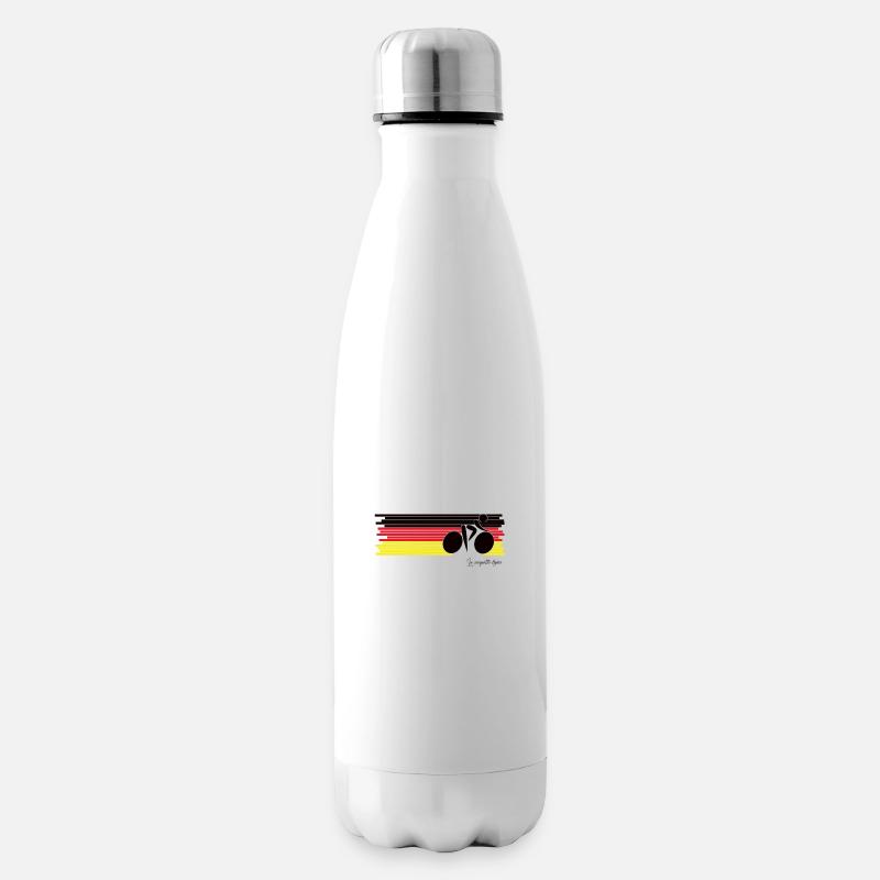 Radfahrer Deutschland - Isolierflasche - Weiß