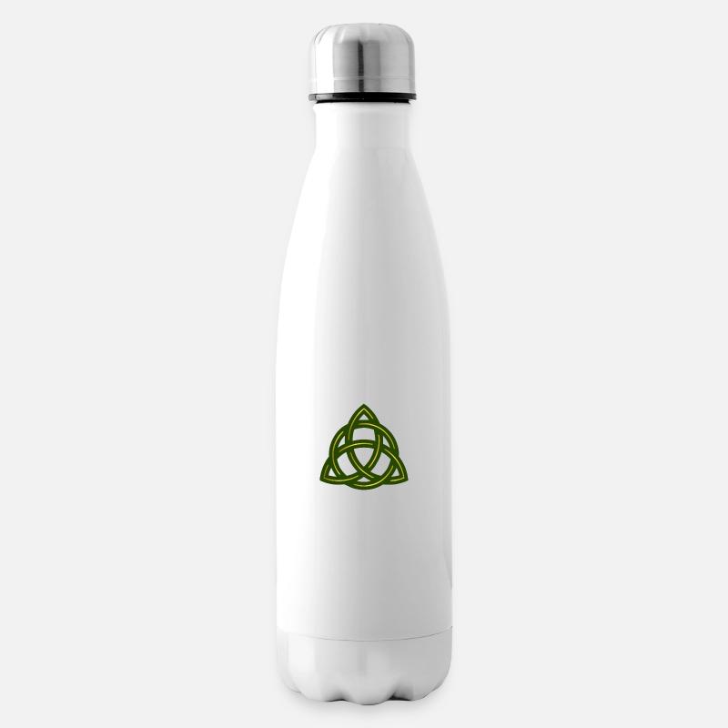 Keltisches Symbol Triquetra Trinity Knot Geschenk - Isolierflasche - Weiß