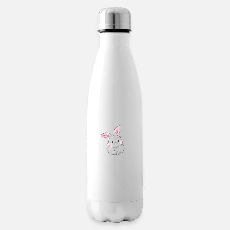 Lapin mignon a l'air drôle - Bouteille isotherme - blanc
