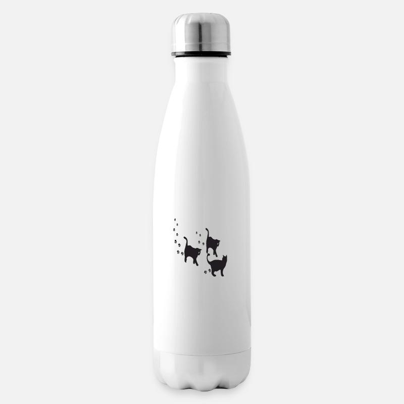 CHATS - Bouteille isotherme - blanc