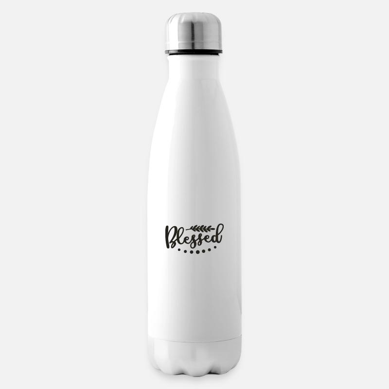 Blessed - Insulated Water Bottle - white