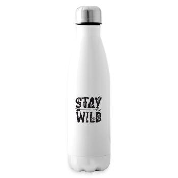 stay wild - Isolierflasche - Weiß - Rechts