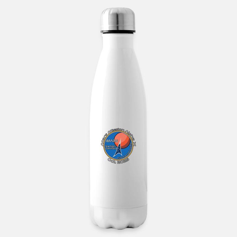 Mars Mission Alpha X - Isolierflasche - Weiß