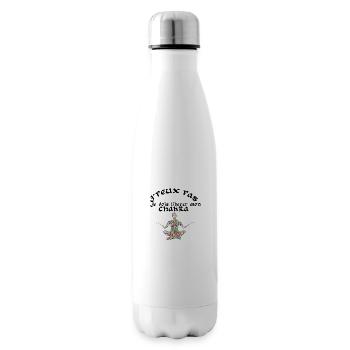 j'peux pas je dois liberer mon chakra - Bouteille isotherme - blanc - Droite