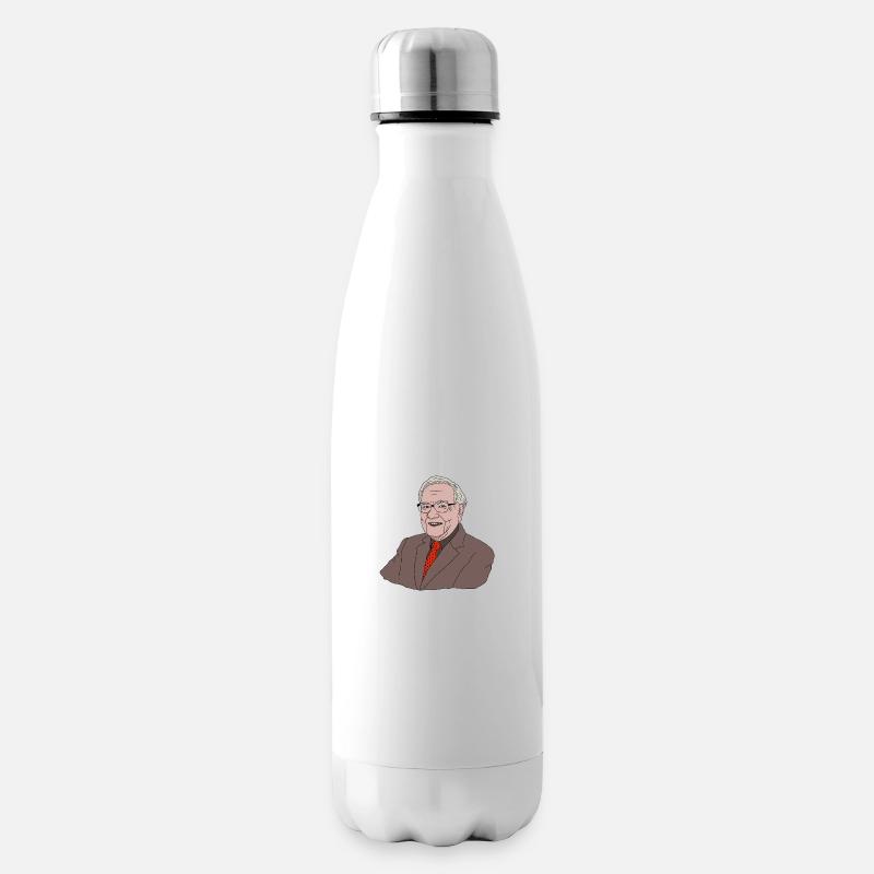 Warren Buffett - Bouteille isotherme - blanc