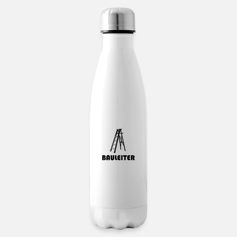 Bauleiter Leiter Bau baustellen - Isolierflasche - Weiß