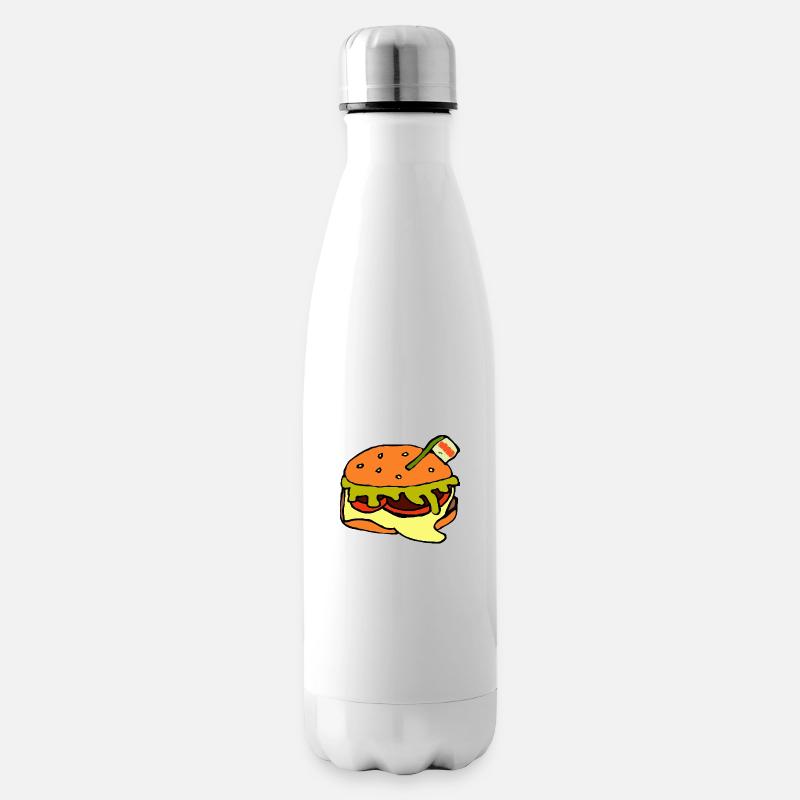 Burger - Isolierflasche - Weiß