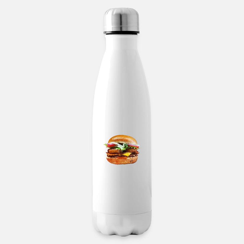 Burger - Isolierflasche - Weiß