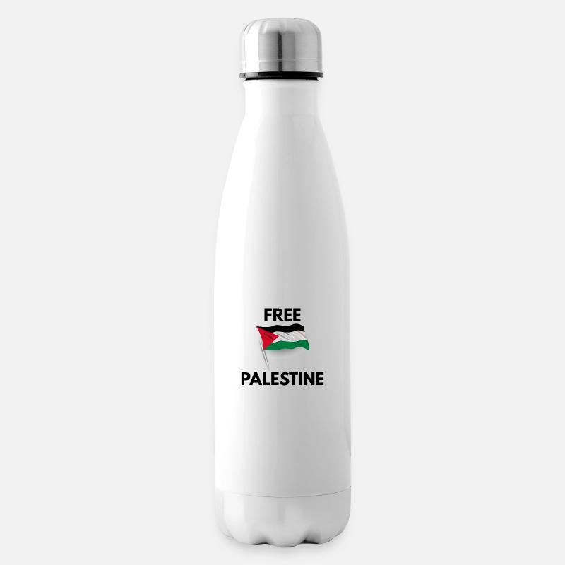 Libérer la Palestine - Bouteille isotherme - blanc