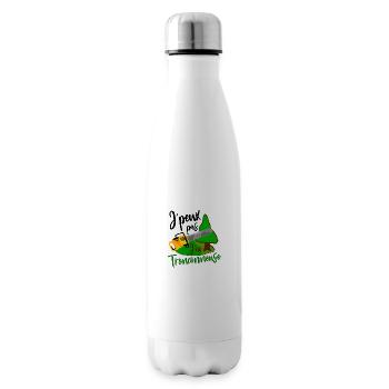 je peux pas j´ai tronçonneuse Bûcheron cadeau - Bouteille isotherme - blanc - Droite