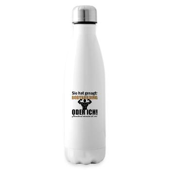 Bodybuilding - Isolierflasche - Weiß - Rechts