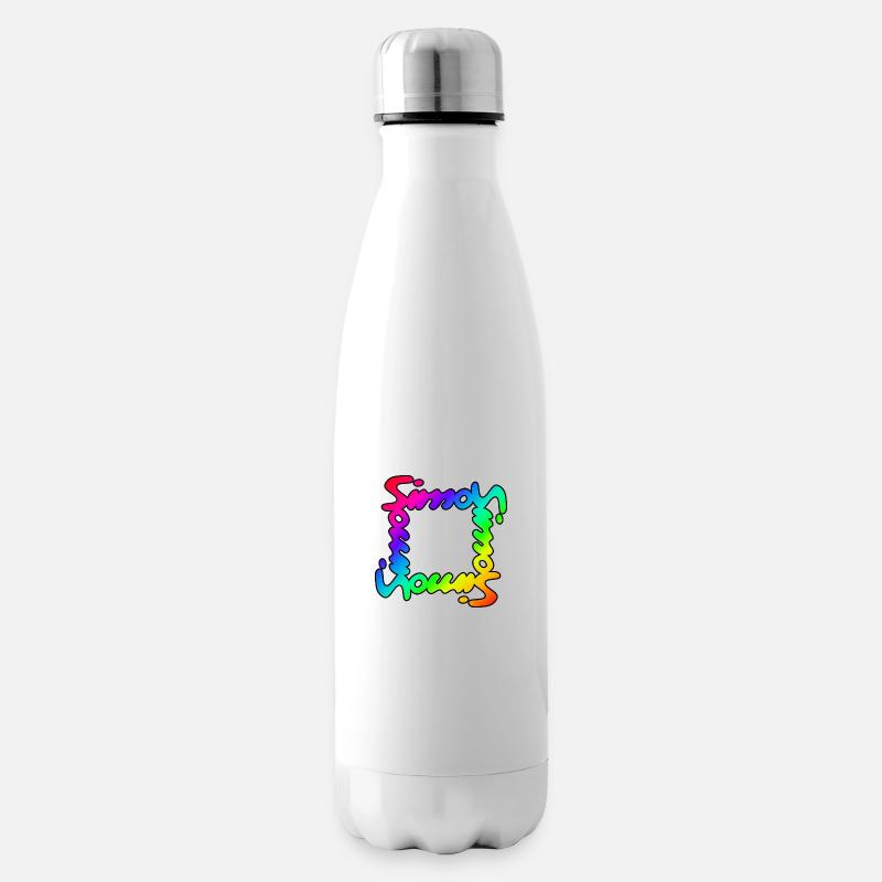 SimonCircleColor - Insulated Water Bottle - white