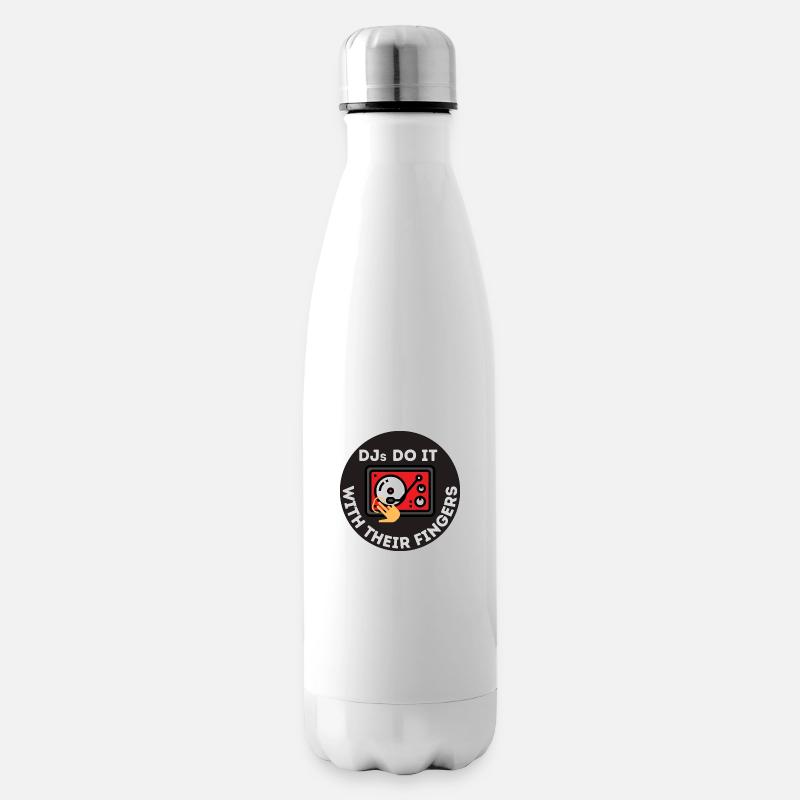 DJ Fingers AUFKLEBER - Isolierflasche - Weiß
